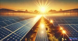 Top 10 Fastest-Growing Stocks in 2025 | AI, FinTech & Clean Energy Leaders 11 Solar panels at sunrise representing renewable energy growth in 2025