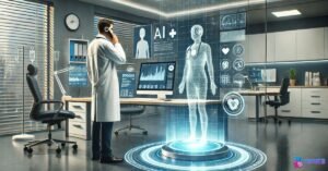 Top 10 Health Innovations in 2025 | Future of Medicine and Wellness 7 Doctor consulting patient via AI-powered telemedicine platform