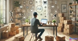 Top 10 Most Profitable Small Business Ideas 2025 8 E-commerce entrepreneur managing an online store in 2025.