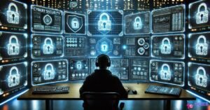 Top 10 Most Profitable Small Business Ideas 2025 7 IT specialist managing cybersecurity systems for small businesses.