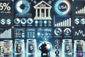 top high yield savings accounts usa financial dashboard illustration