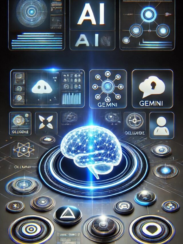 AI websites like ChatGPT try comparison dashboard glowing futuristic brain